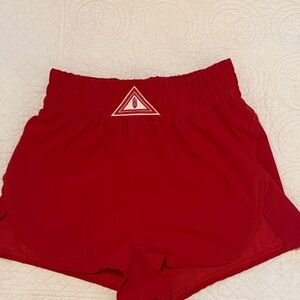 Free People Red Athletic Shorts